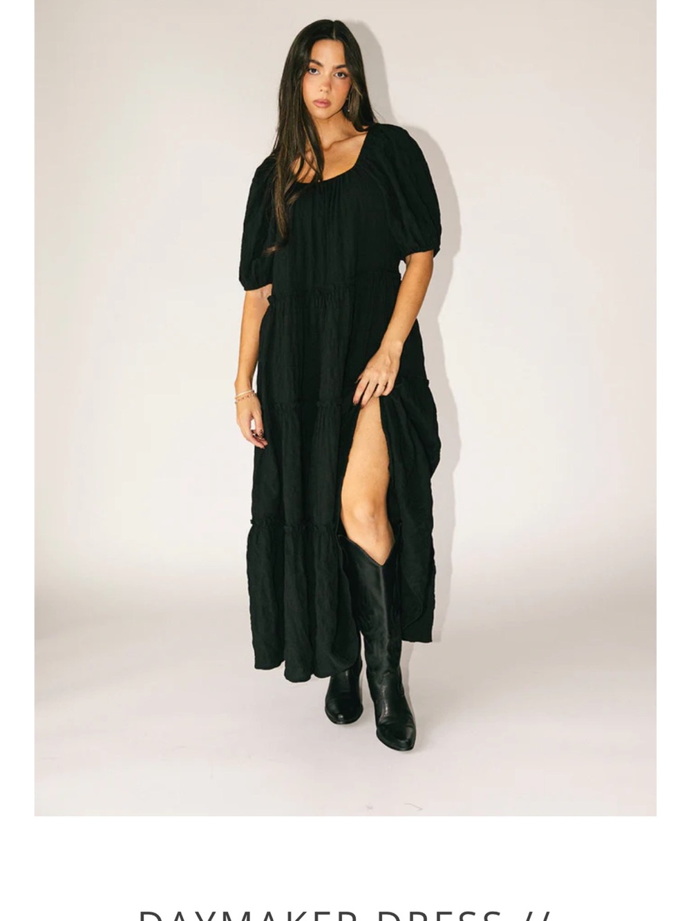 DAYMAKER DRESS // BLACK